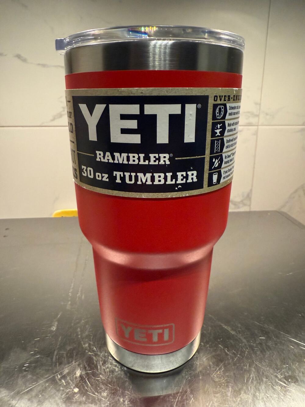 NWT YETI Rambler 30 oz Tumbler with MagSlider Lid – Rescue Red